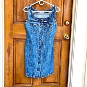 Guess jeans button down dress (M)